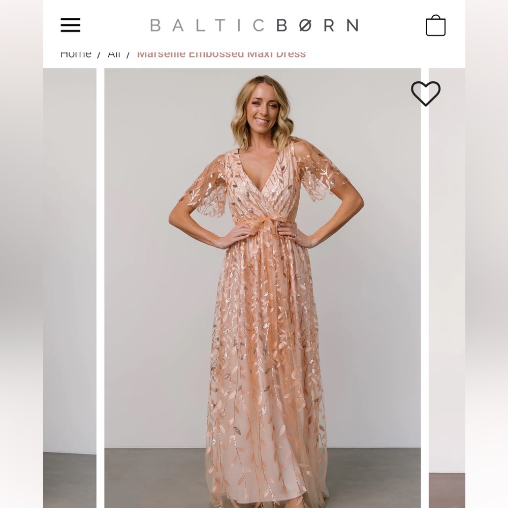 Baltic Born - Marseille Embossed Maxi Dress XXL